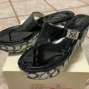 Coach wedge sandals